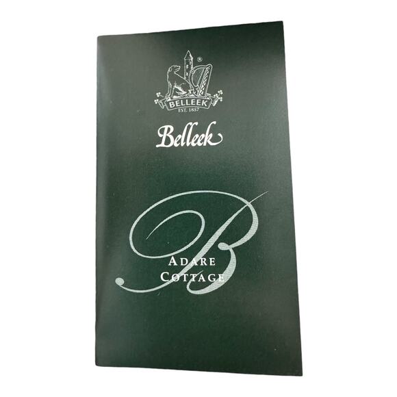 NWB Vintage Irish Belleek Porcelain Christmas 04 ornament Adare Cottage - Boxed - Picture 6 of 13